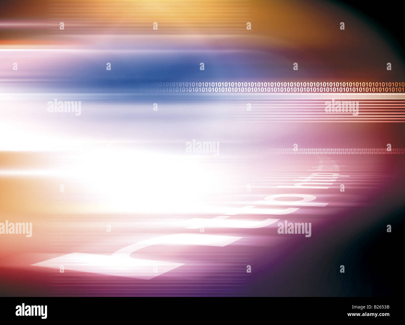 Digital background on world map and binary code Stock Photo - Alamy
