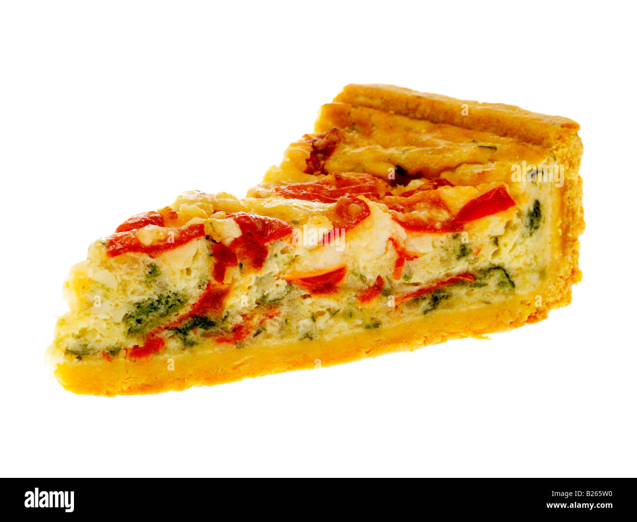 Pepper and Halloumi Cheese Spanish Quiche Stock Photo Alamy