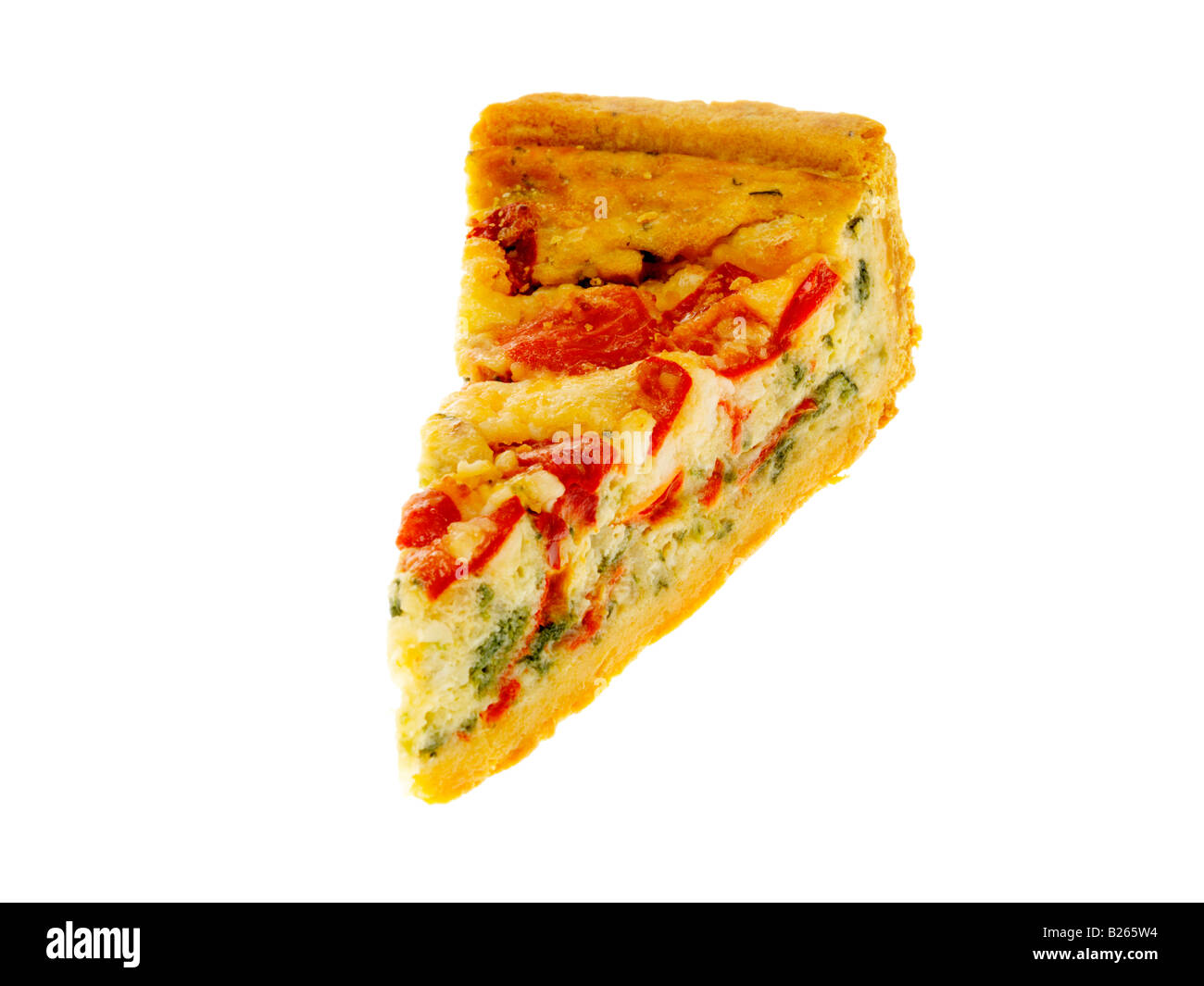 Pepper and Halloumi Cheese Spanish Quiche Stock Photo Alamy