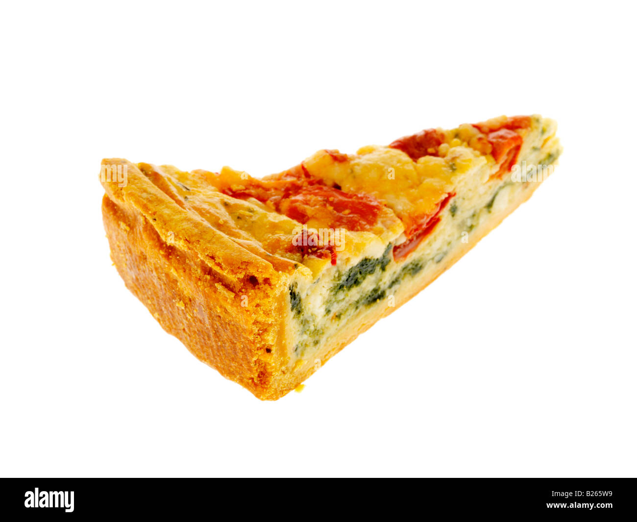 Pepper and Halloumi Cheese Spanish Quiche Stock Photo Alamy