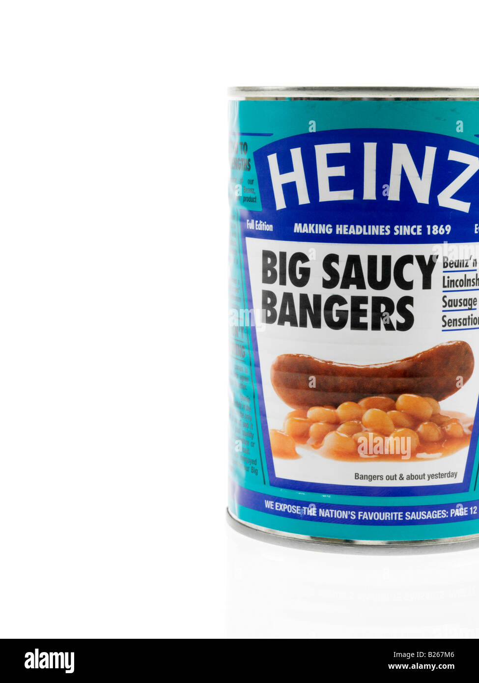 Lincolnshire Sausages with Baked Beans Stock Photo Alamy
