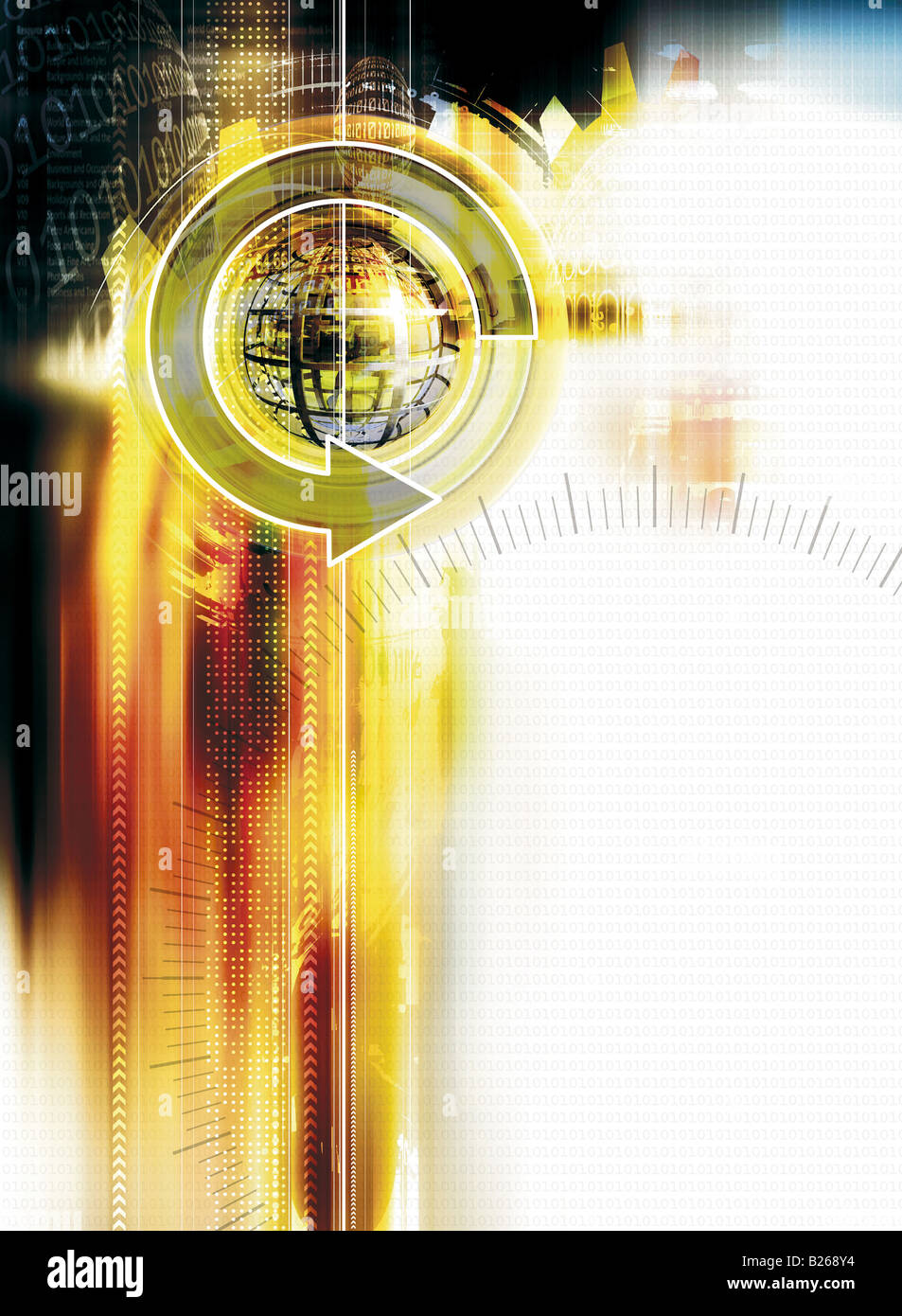 Digital Instrument Background Digital background on instrument board and arrow Stock Photo - Alamy