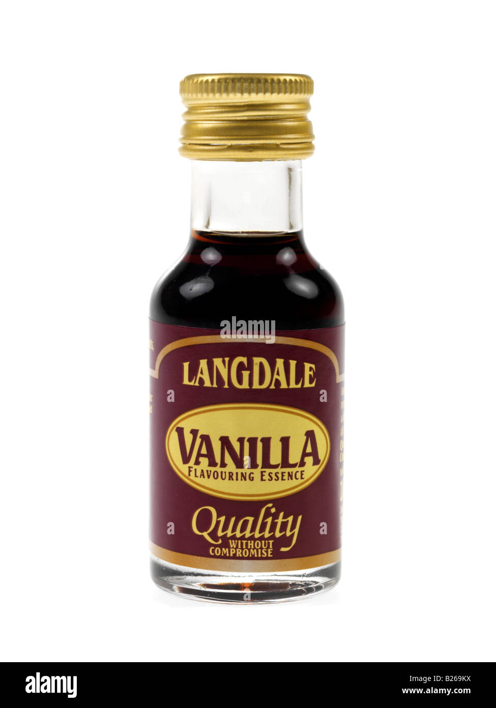 Bottles Of Langdale Food Colouring Isolated Against A White Background With A Clipping Path and No People Stock Photo