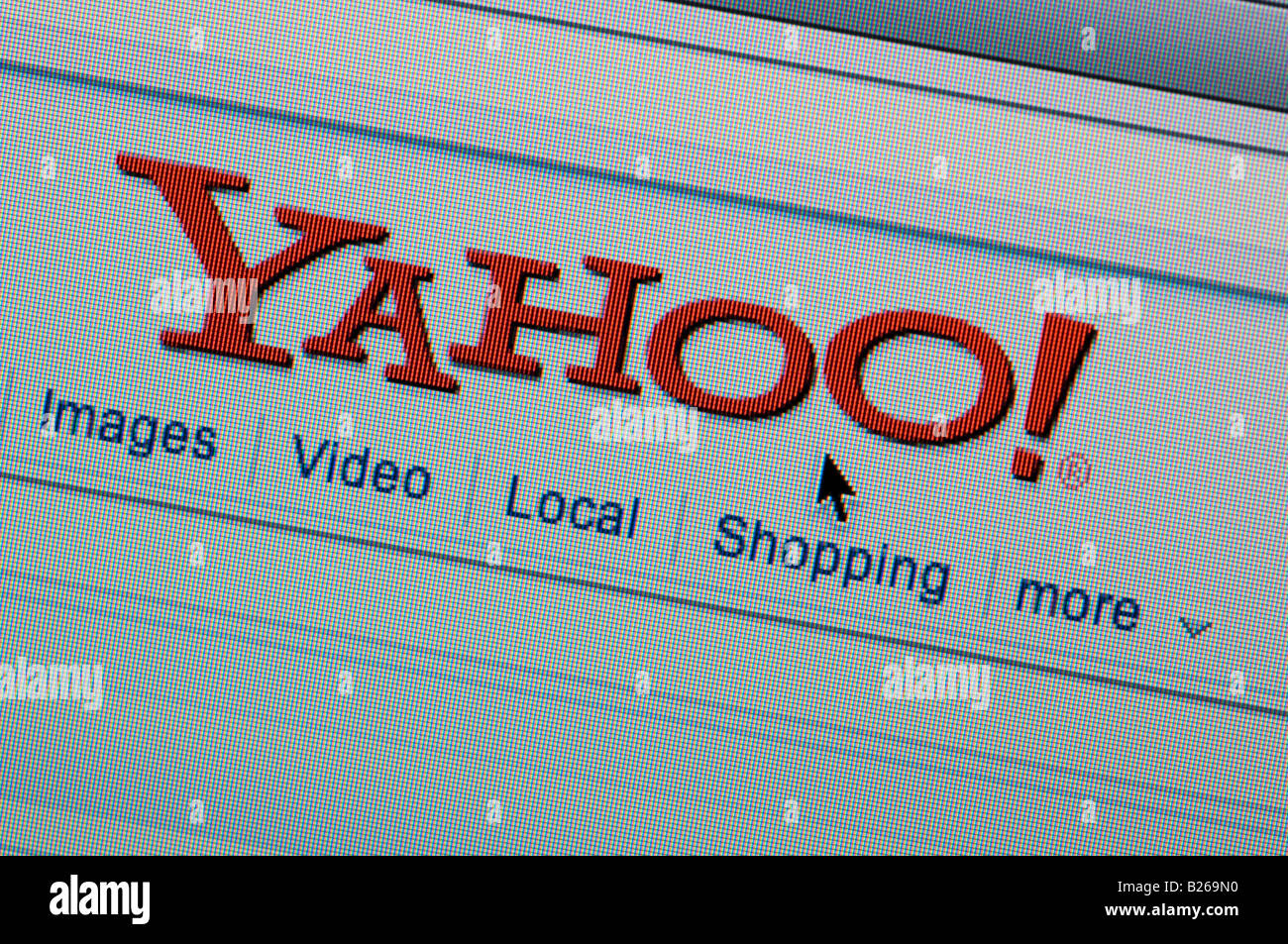 Yahoo screen hi-res stock photography and images - Alamy