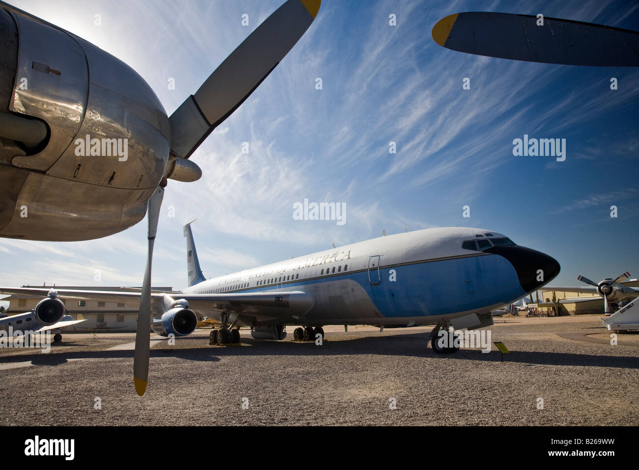 President Kennedy s Air Force One Pima Air and Space Museum Tucson Arizona USA Stock Photo
