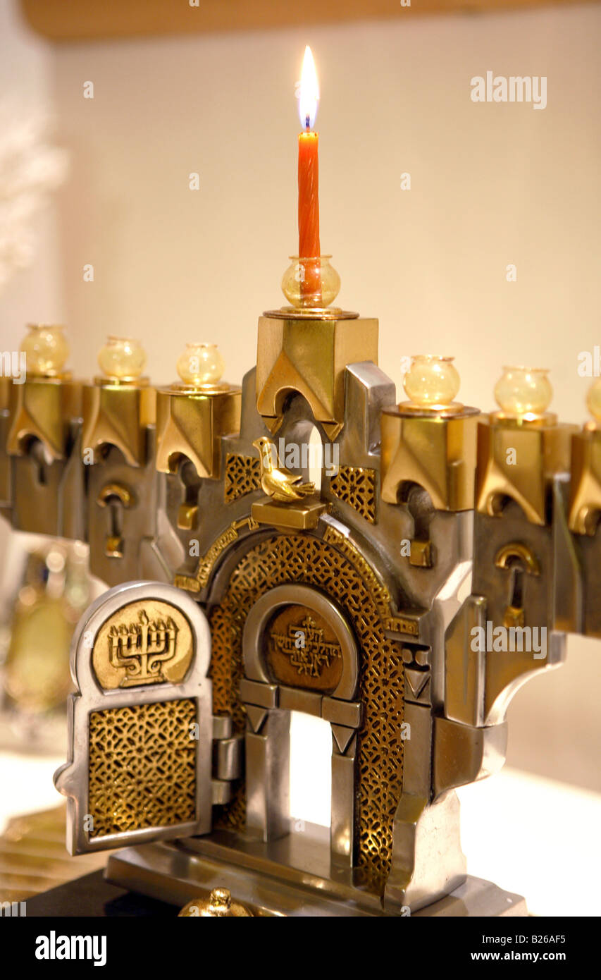 Hanukkah Menorah, Tel Aviv, Israel Stock Photo Alamy