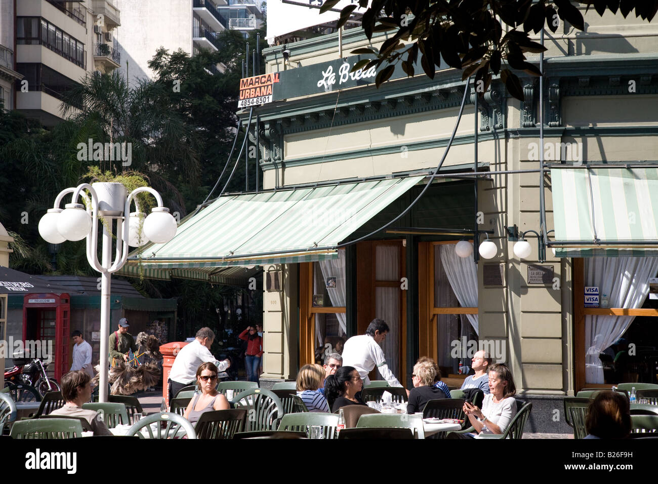 La Biela Cafe, Recoleta, Buenos Aires, Argentina Stock Photo