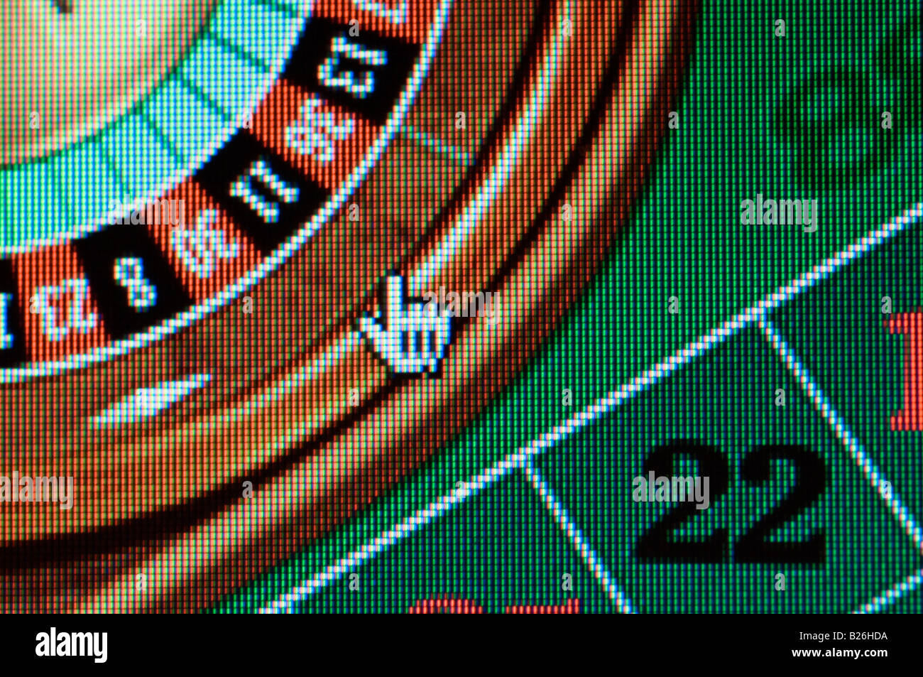 PartyPoker Internet casino Stock Photo