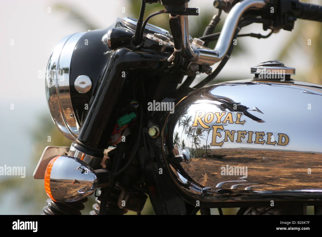 2007 model Indian Royal Enfield 500cc Machismo motorcycle Maharashtra India Stock Photo