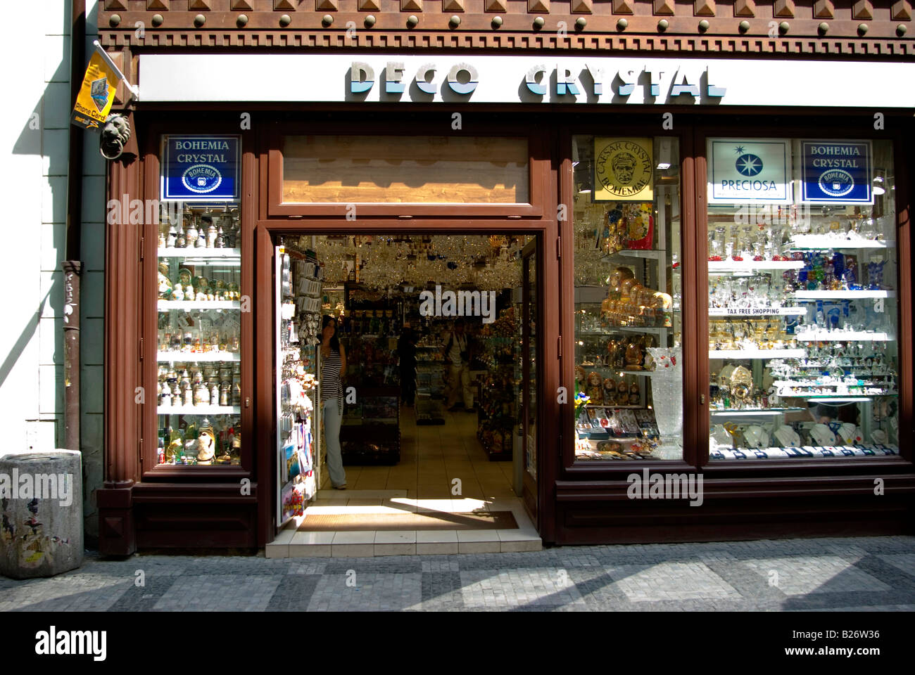 Folk art shop in Prague, Czech Republic Stock Photo Alamy