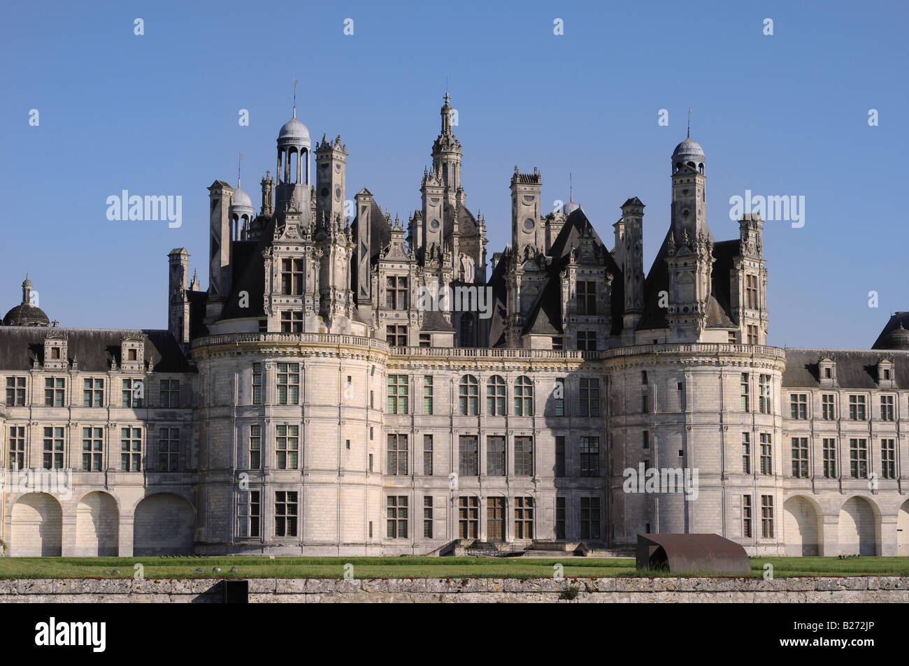 The royal Château de Chambord Stock Photo