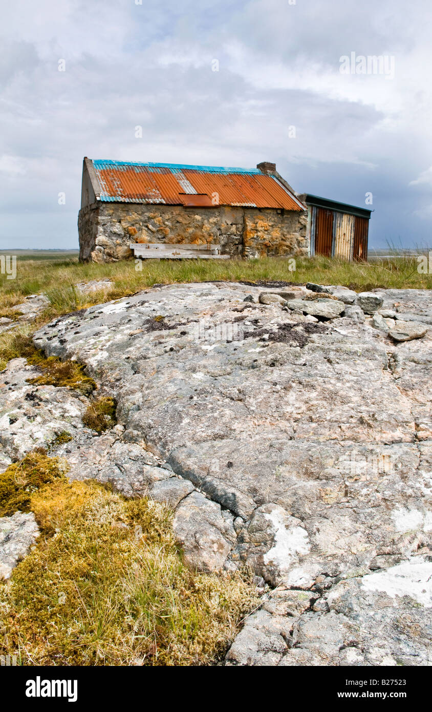 Shieling in Achmore Isle of Lewis Hebrides Scotland UK Stock Photo