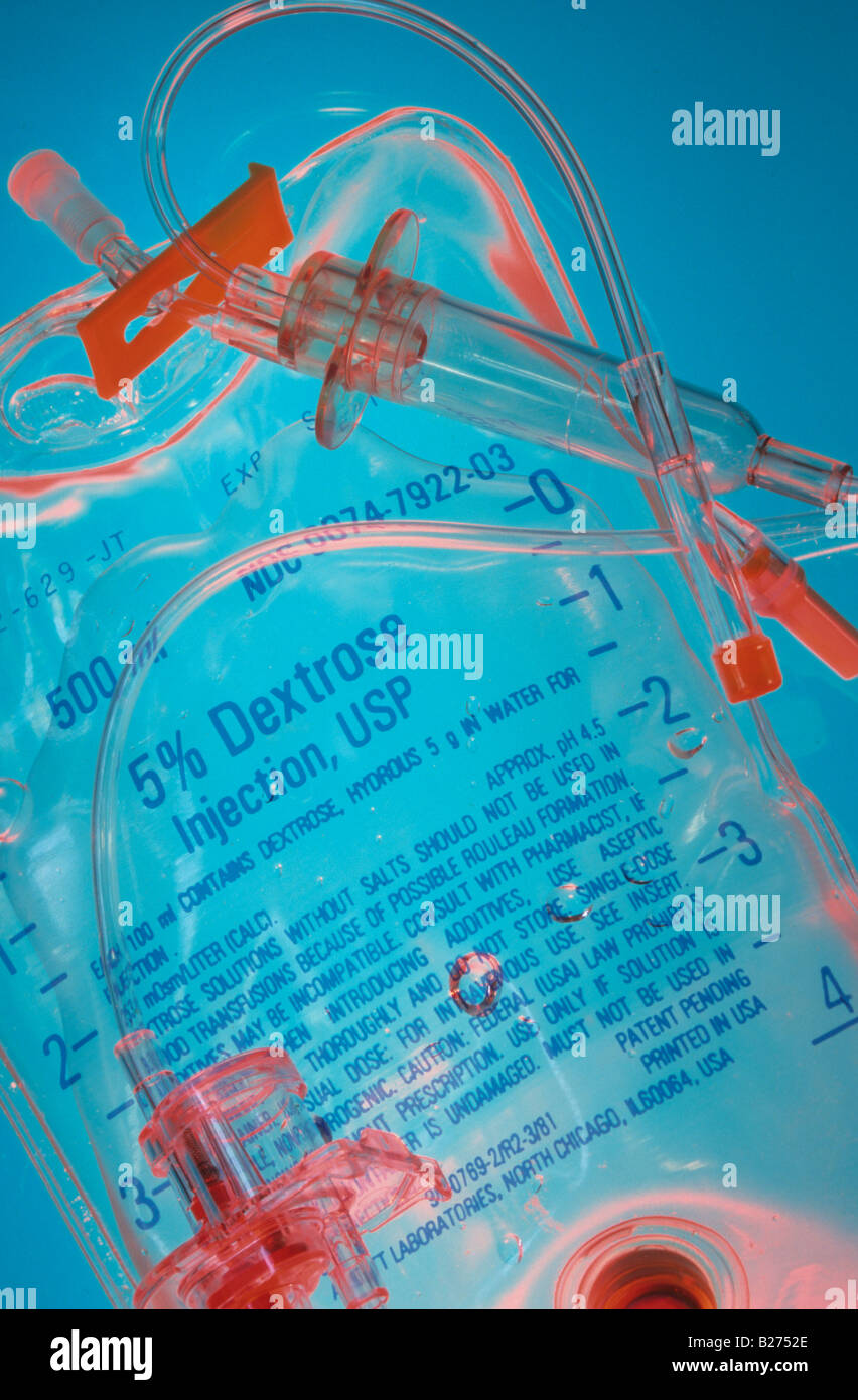 INTROVENOUS BAG STILL LIFE Stock Photo