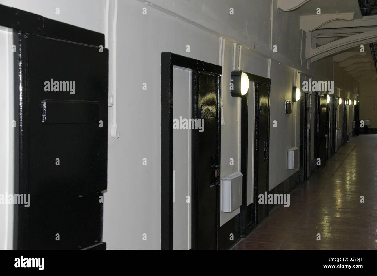 Inside C-Wing at the Crumlin Road Gaol Stock Photo