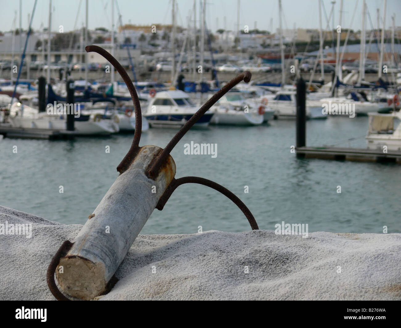 A picture of a rusty anchor Stock Photo