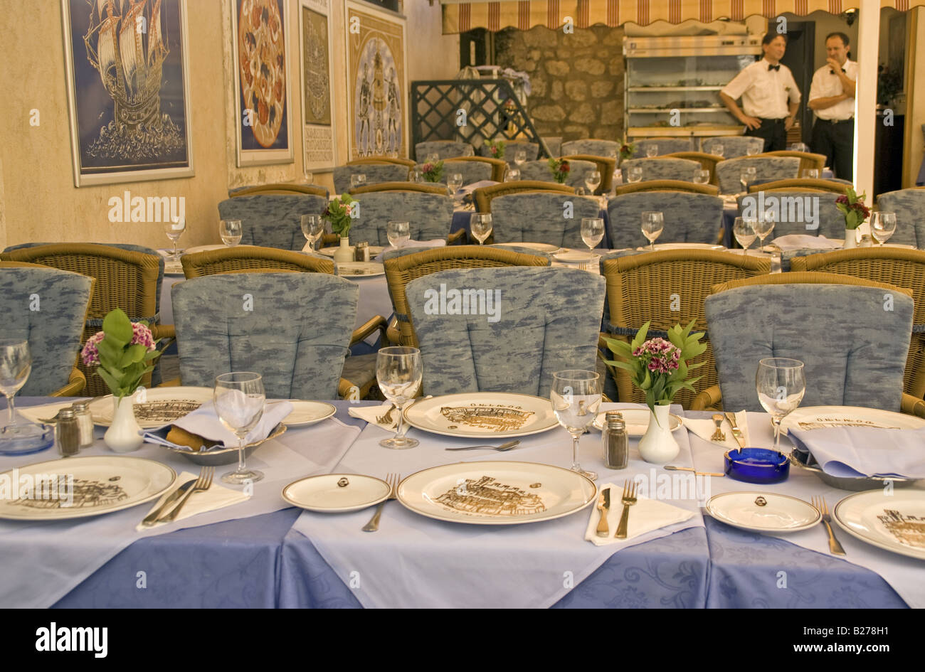 Dubrovnik Old Town's Domino Restaurant Stock Photo