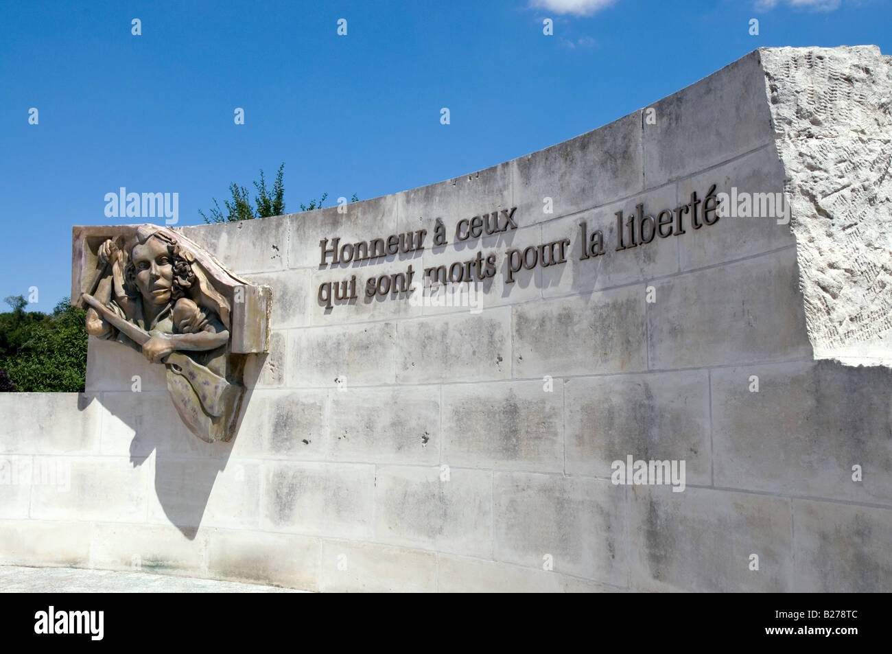 War memorial, Descartes, Indre-et-Loire, France. Stock Photo