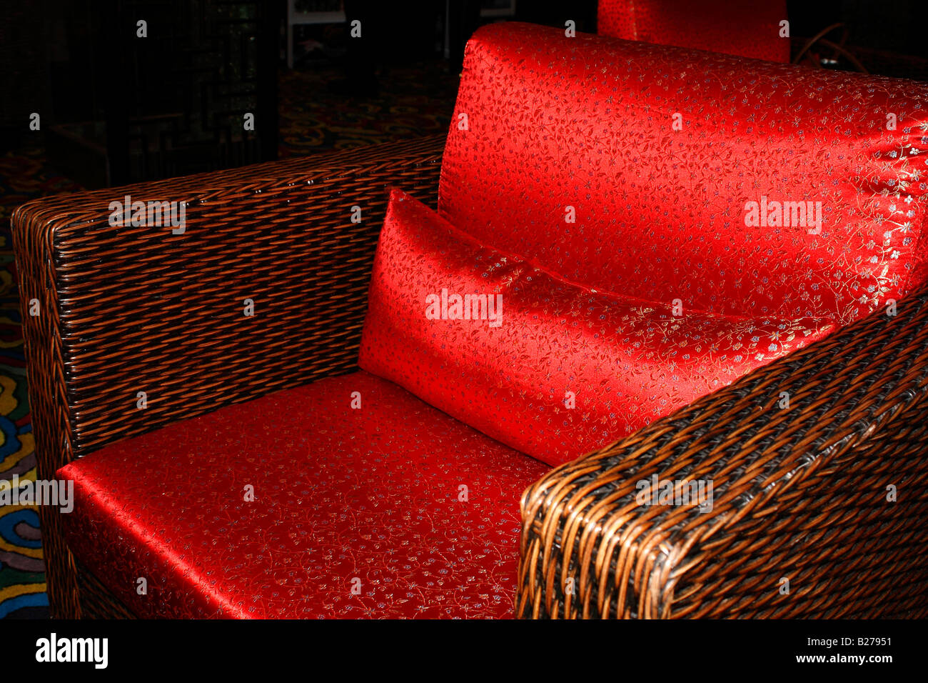 Chinesse Armchair Stock Photo