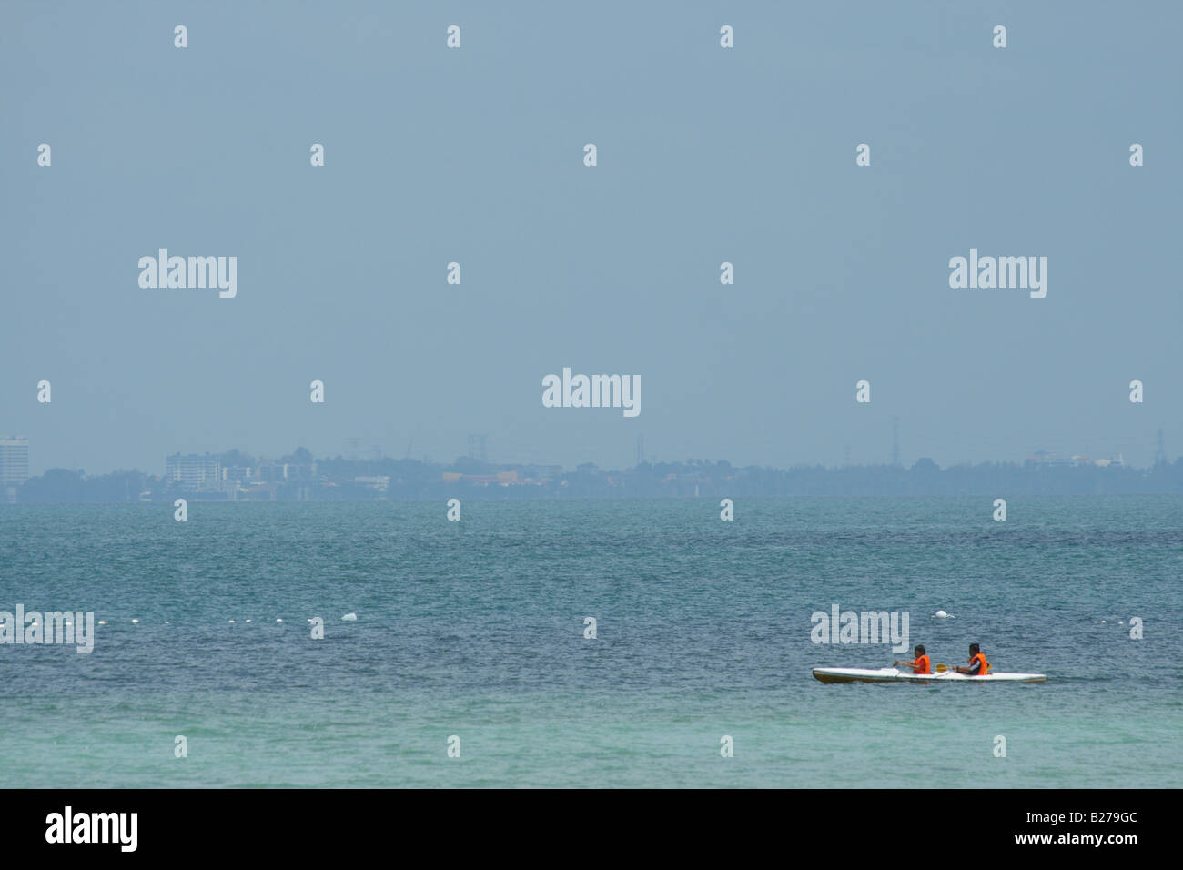 canoe at sea Stock Photo - Alamy