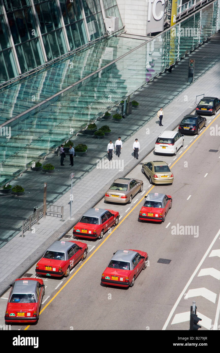 Taxi rank Hong Kong China Stock Photo
