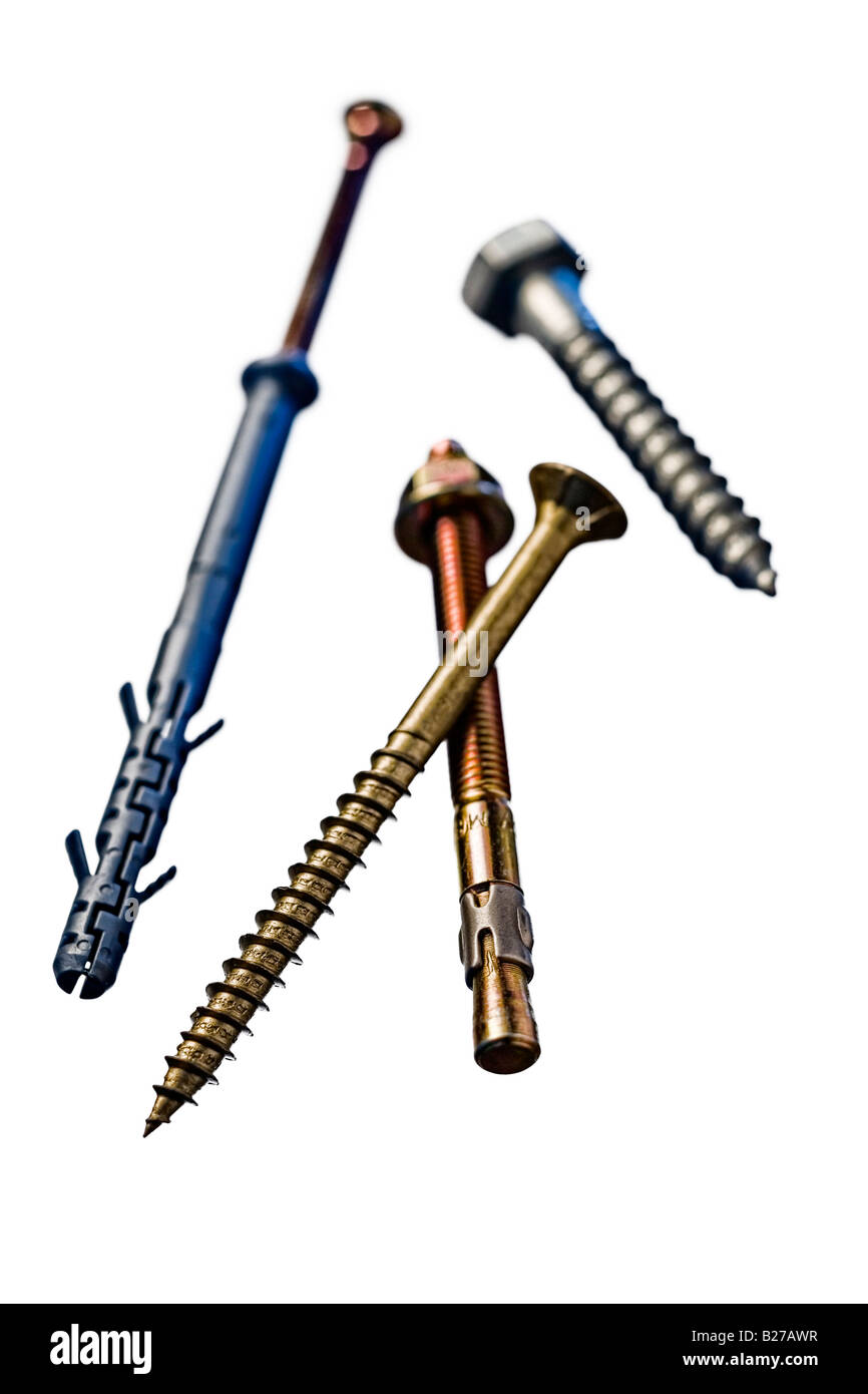 nails and bolts fastening tools Stock Photo Alamy