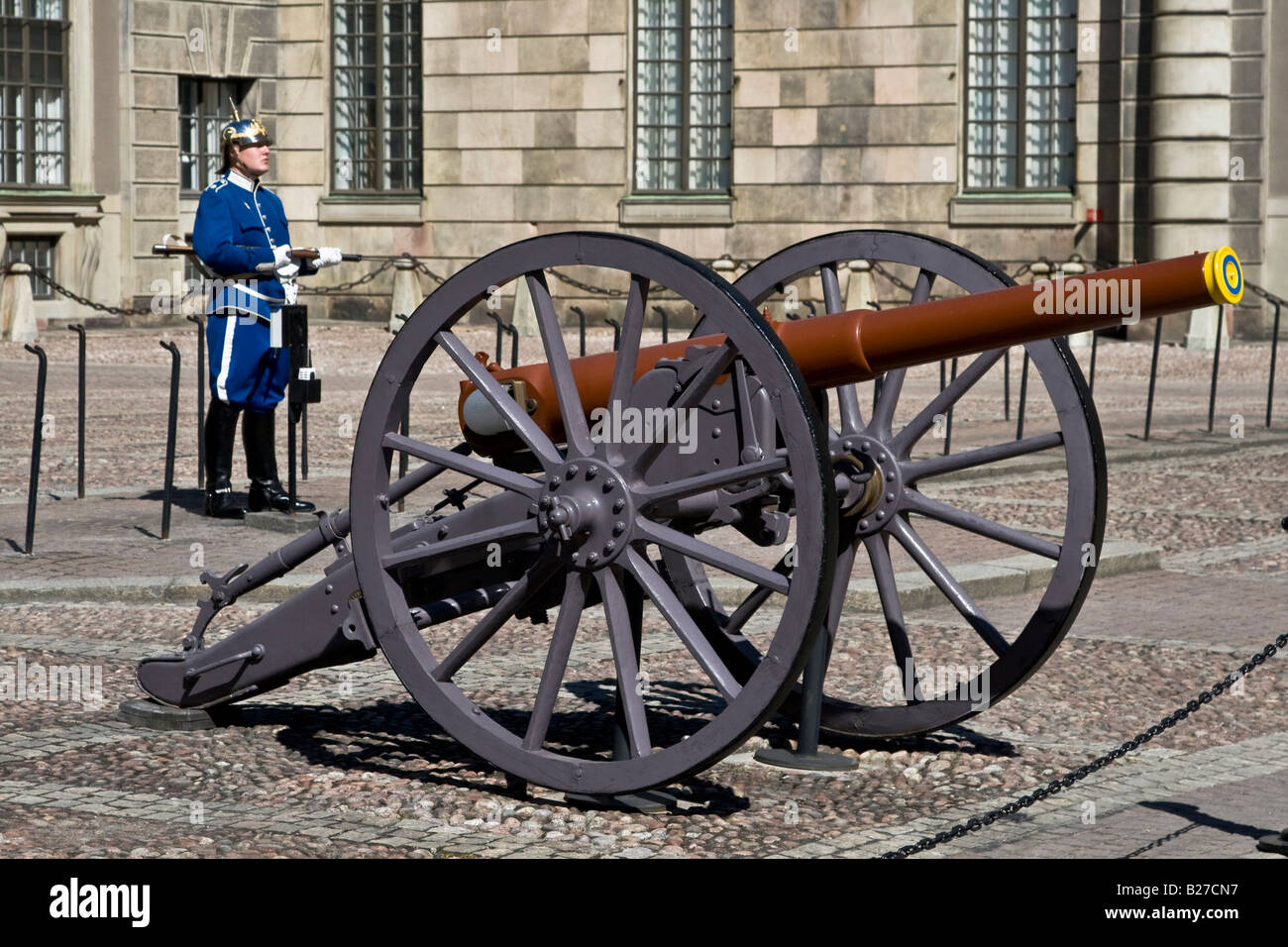 Swedish Royal Mounted Guards Stock Photo