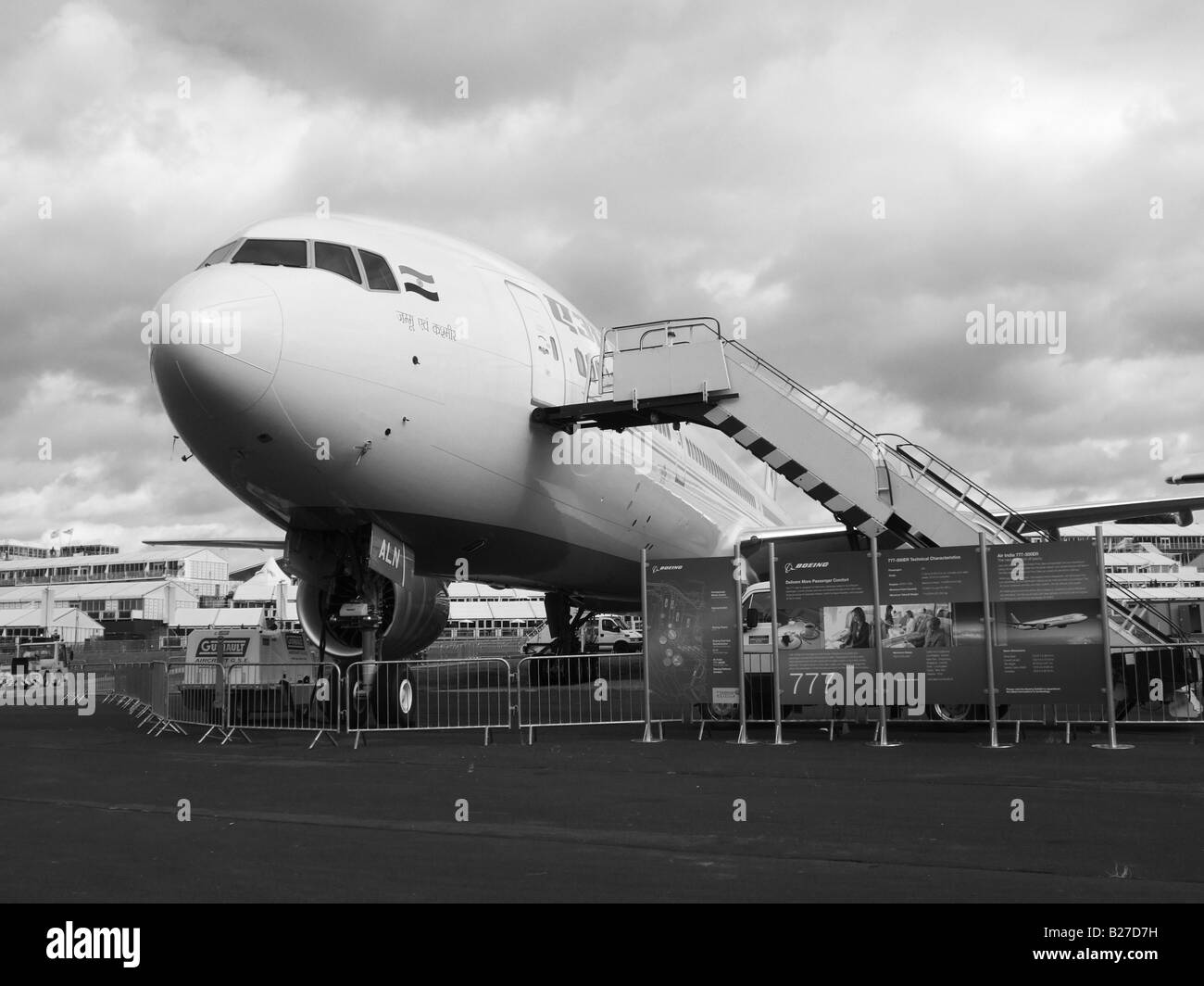 Boeing 777 at Franborough International Airshow 2008 Stock Photo - Alamy