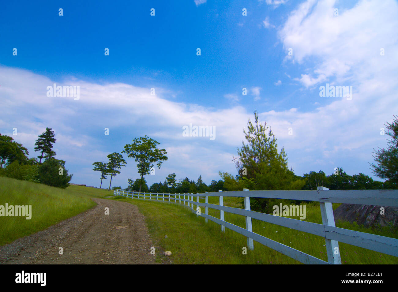 Dirt road under the dark sky hi-res stock photography and images - Alamy