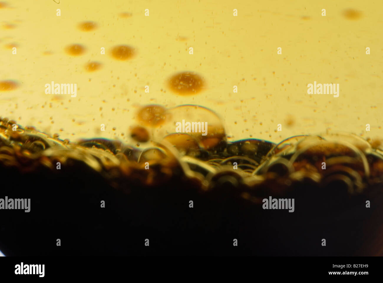 oil droplets in water Stock Photo Alamy
