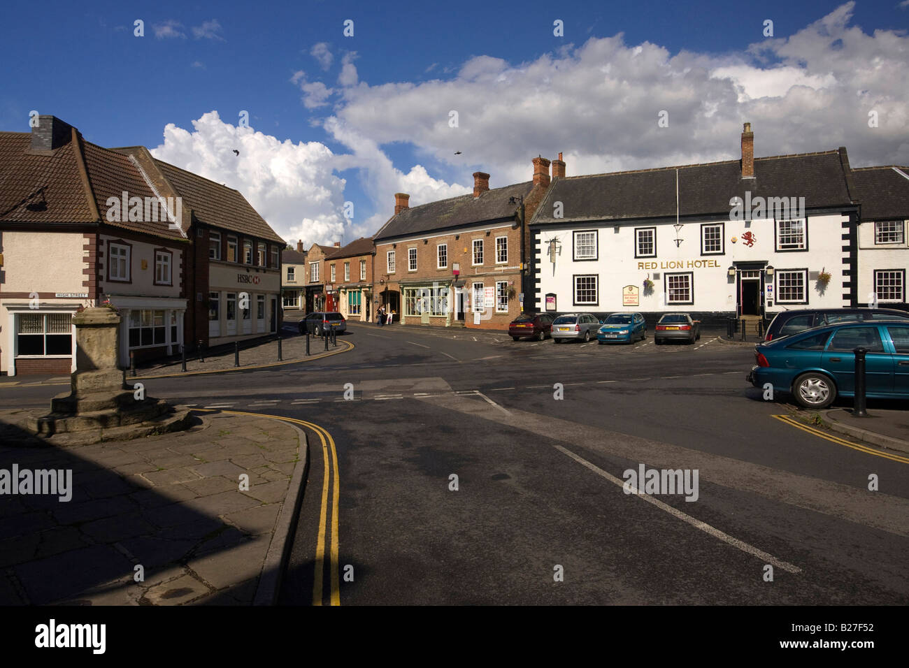 Epworth town centre in North Lincolnshire, UK Stock Photo
