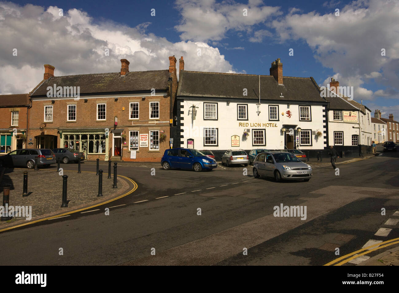 Red Lion Hotel in Epworth town centre in North Lincolnshire, UK Stock Photo