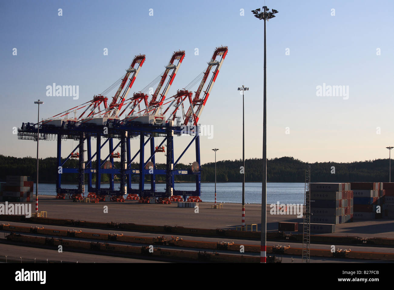 Fairview Container Terminal Prince Rupert BC Stock Photo Alamy