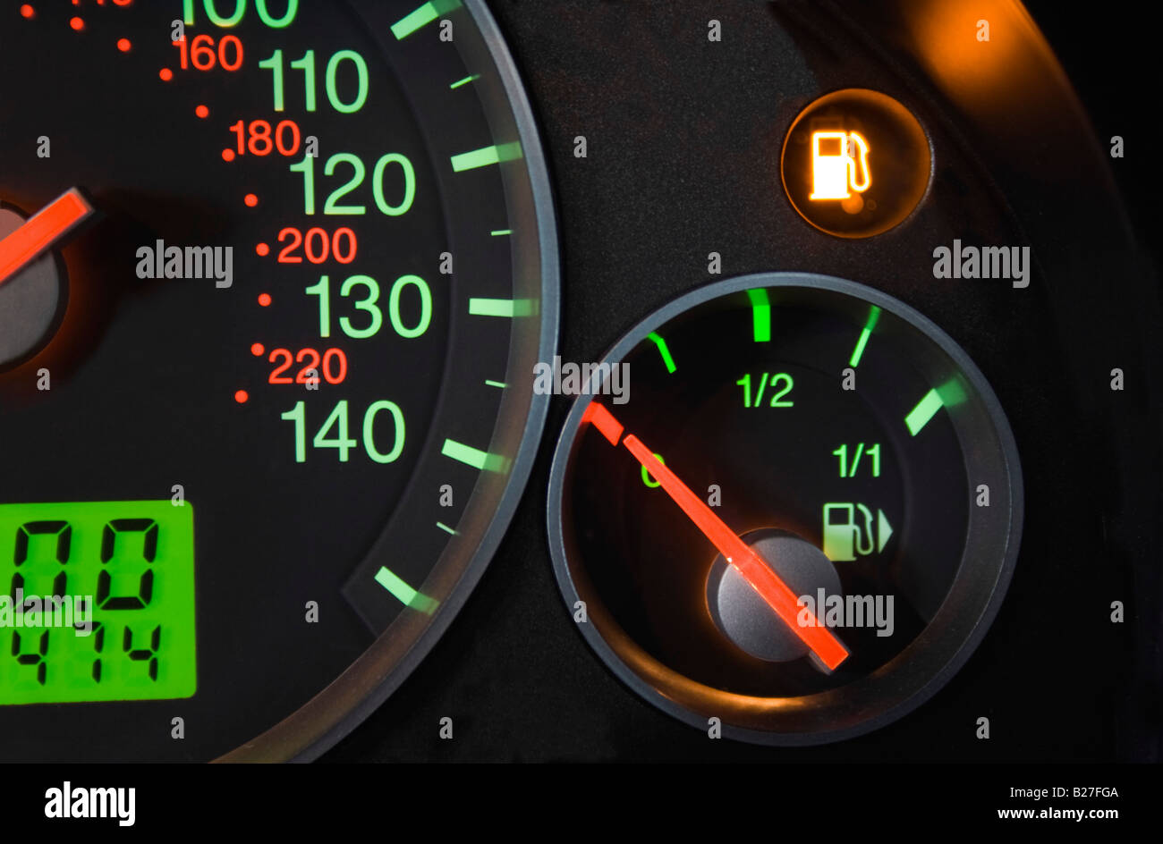 Empty Gas Tank Dashboard