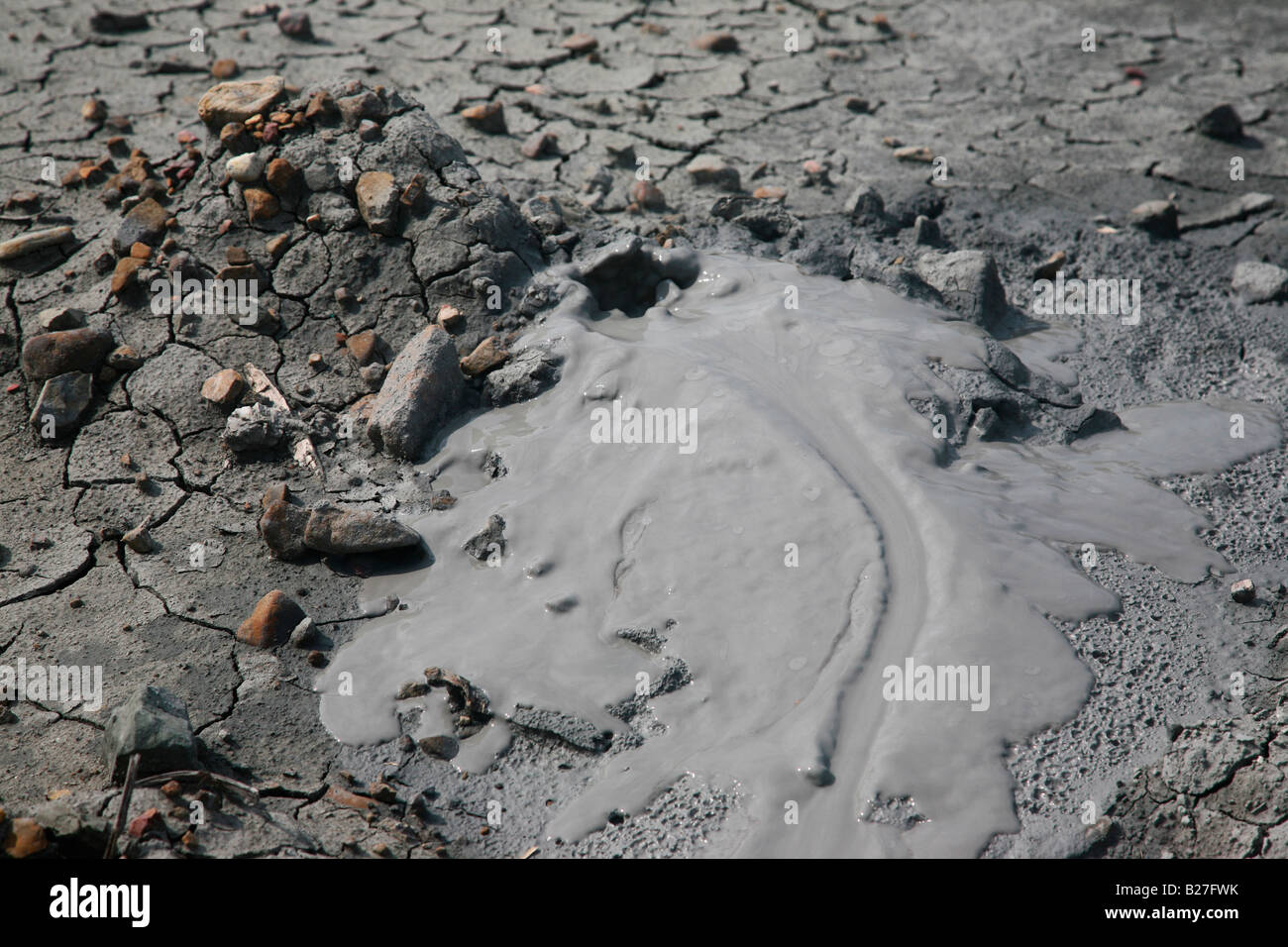 Mud volcano in baratang island,Andaman,India Stock Photo