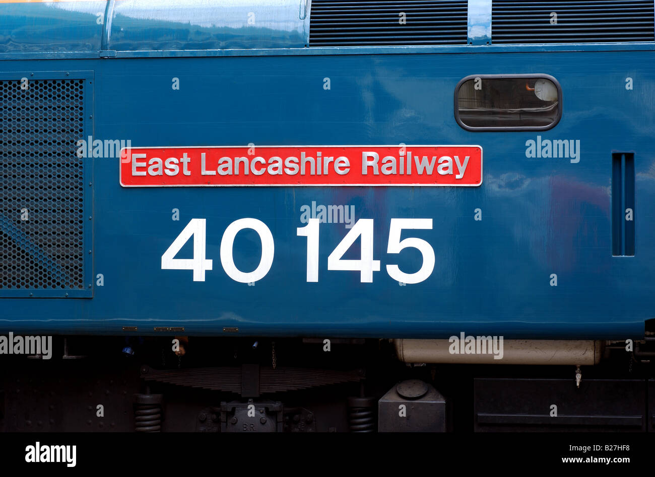 Preserved class 40 diesel locomotive no 40145 East Lancashire Railway, England, UK Stock Photo