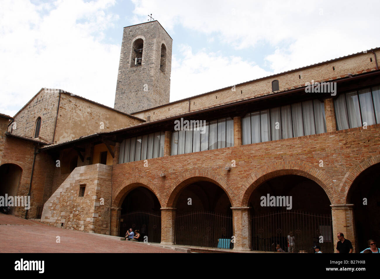 exterior of the sacred art museum or museo d'arte sacra san gimignano tuscany southern italy europe Stock Photo
