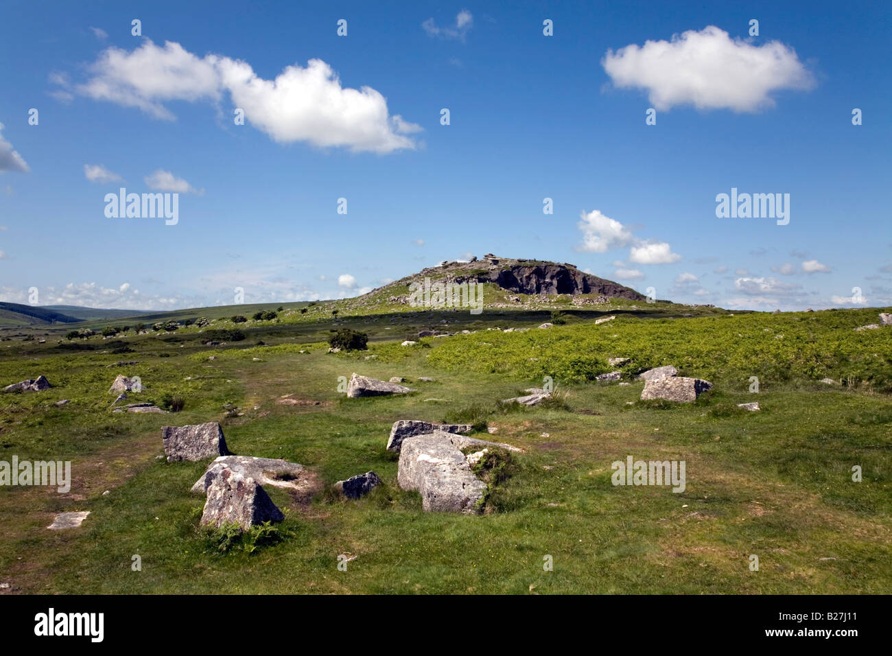 cheesewring and stowe s hill bodmin moor cornwall Stock Photo - Alamy