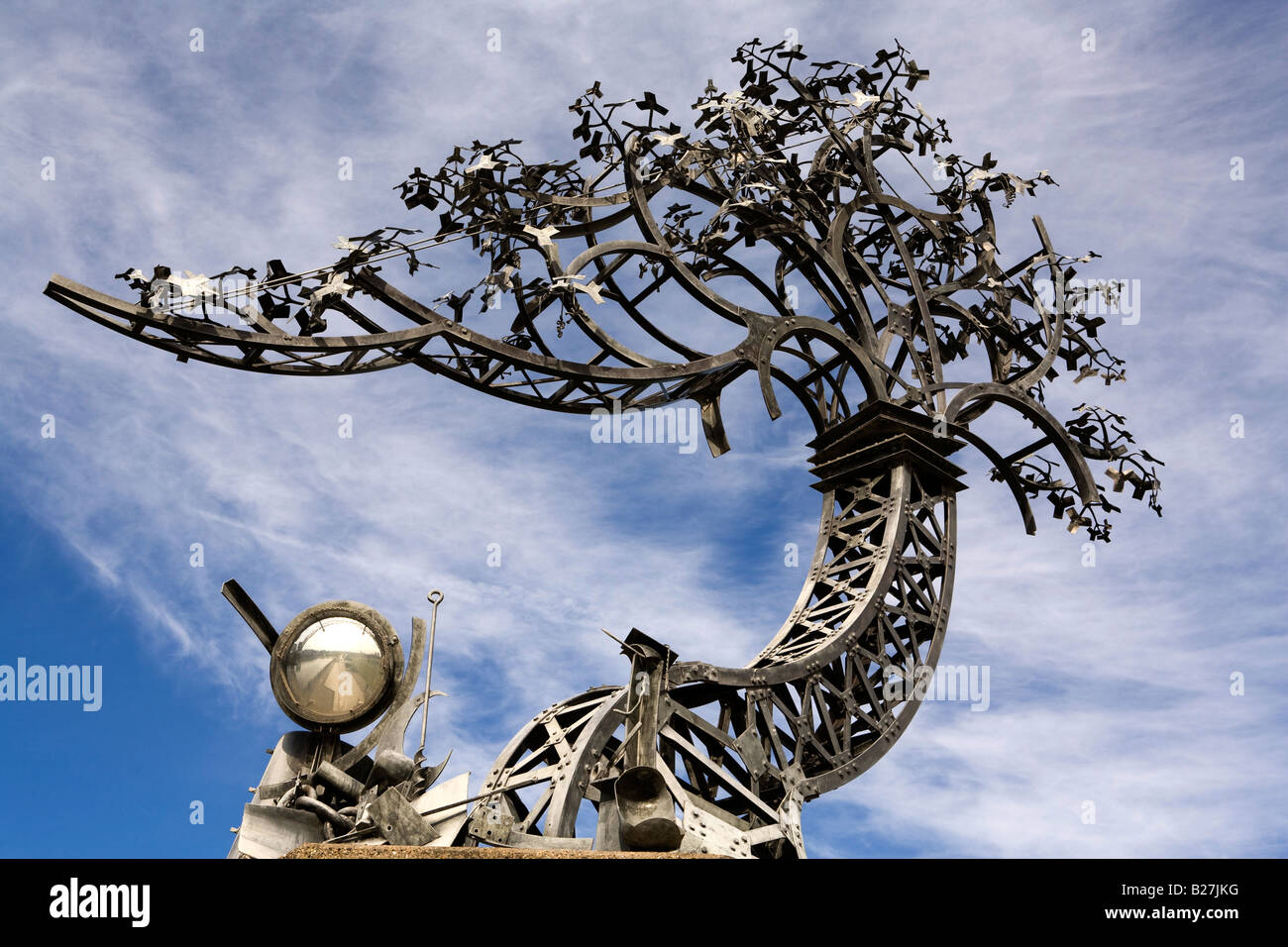 UK Tyne and Wear Sunderland River Wear riverside sculpture trail Shadows In Another Light Stock
