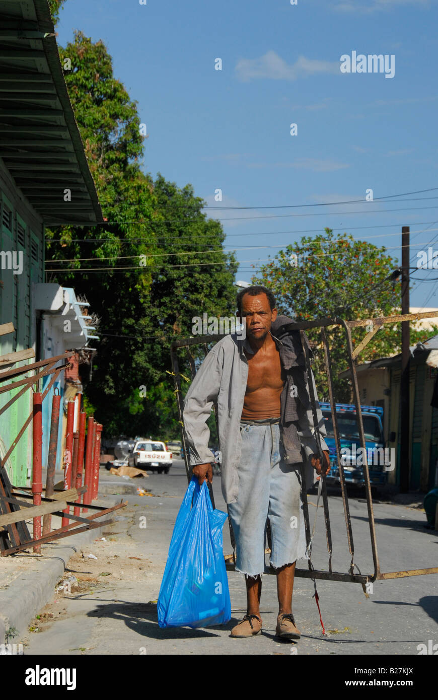 Local town dominican republic poverty hires stock photography and