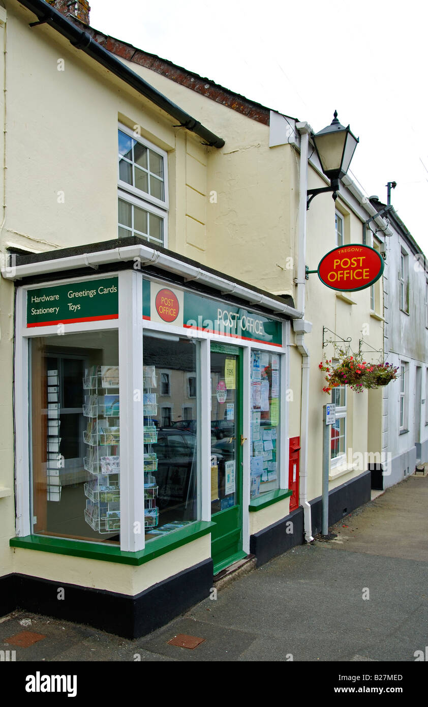 the village post office at tregony in cornwall,uk Stock Photo