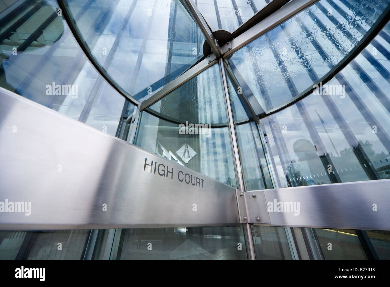 Entrance of the High Court of Australia, Canberra, ACT, Australia Stock Photo