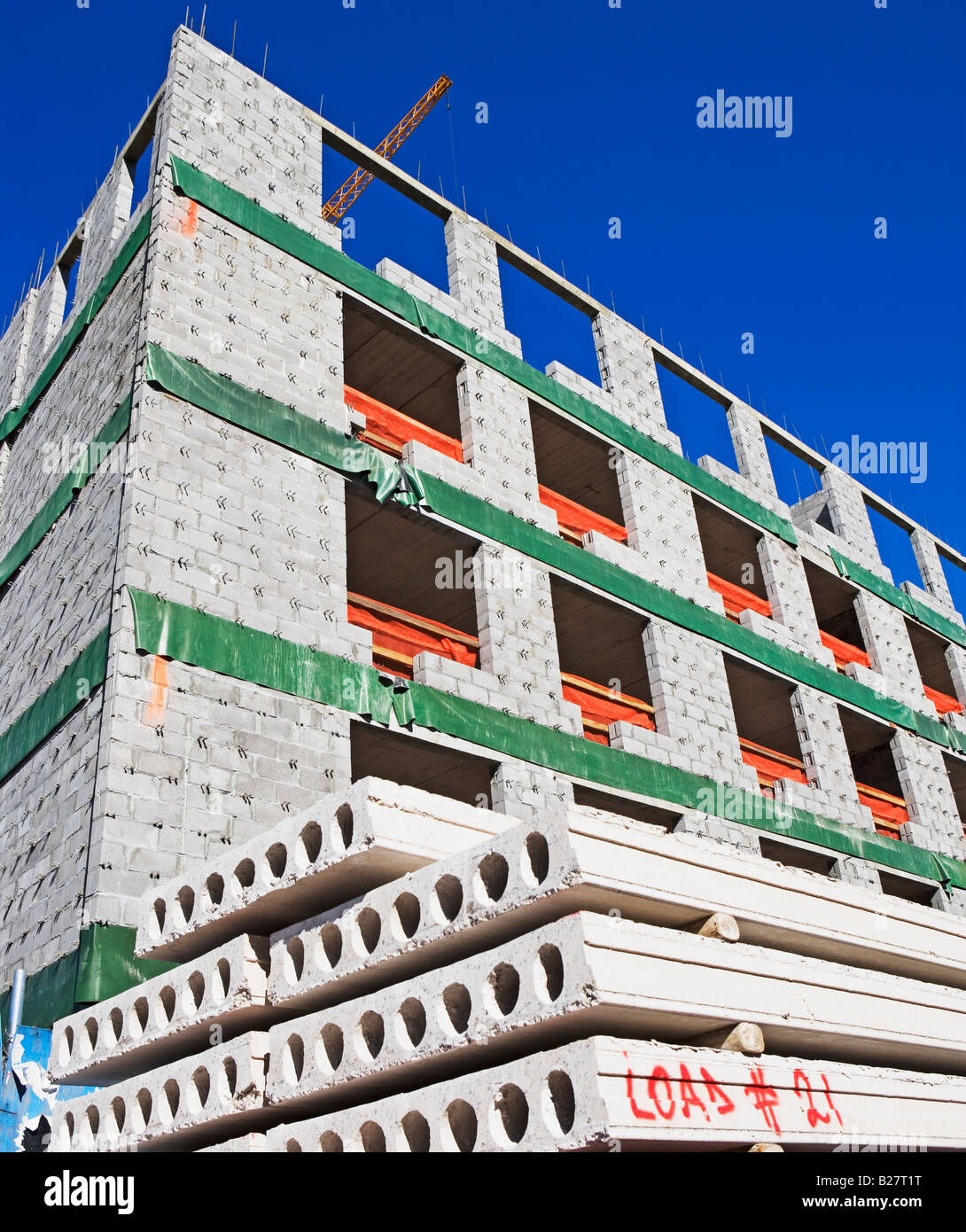 Residential construction site, New York City, New York, United States Stock Photo