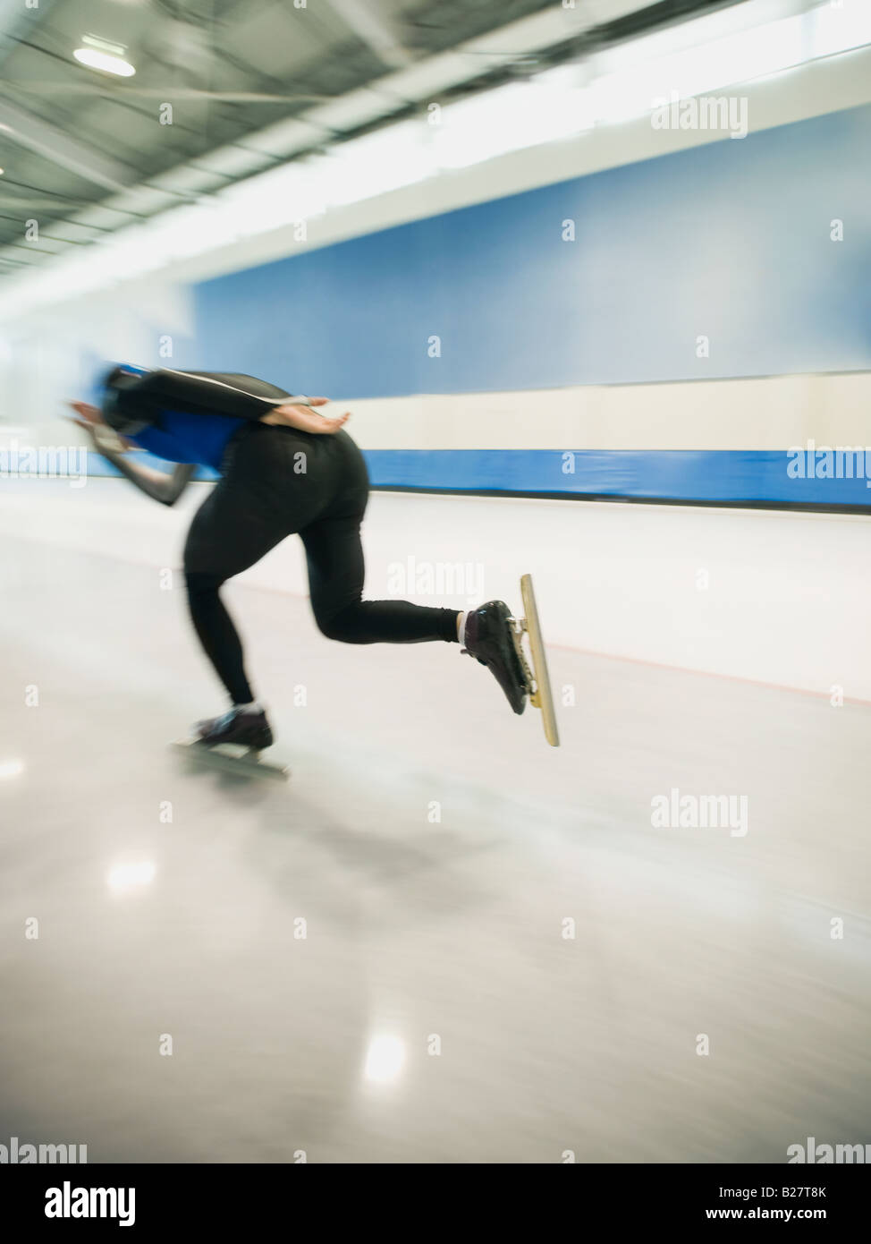 Male Speed Skater Skating Stock Photo - Alamy