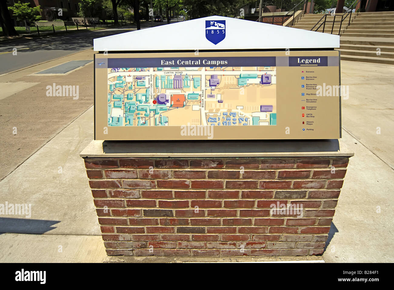 Map of the East Campus of Penn State University State College PA Stock  Photo - Alamy
