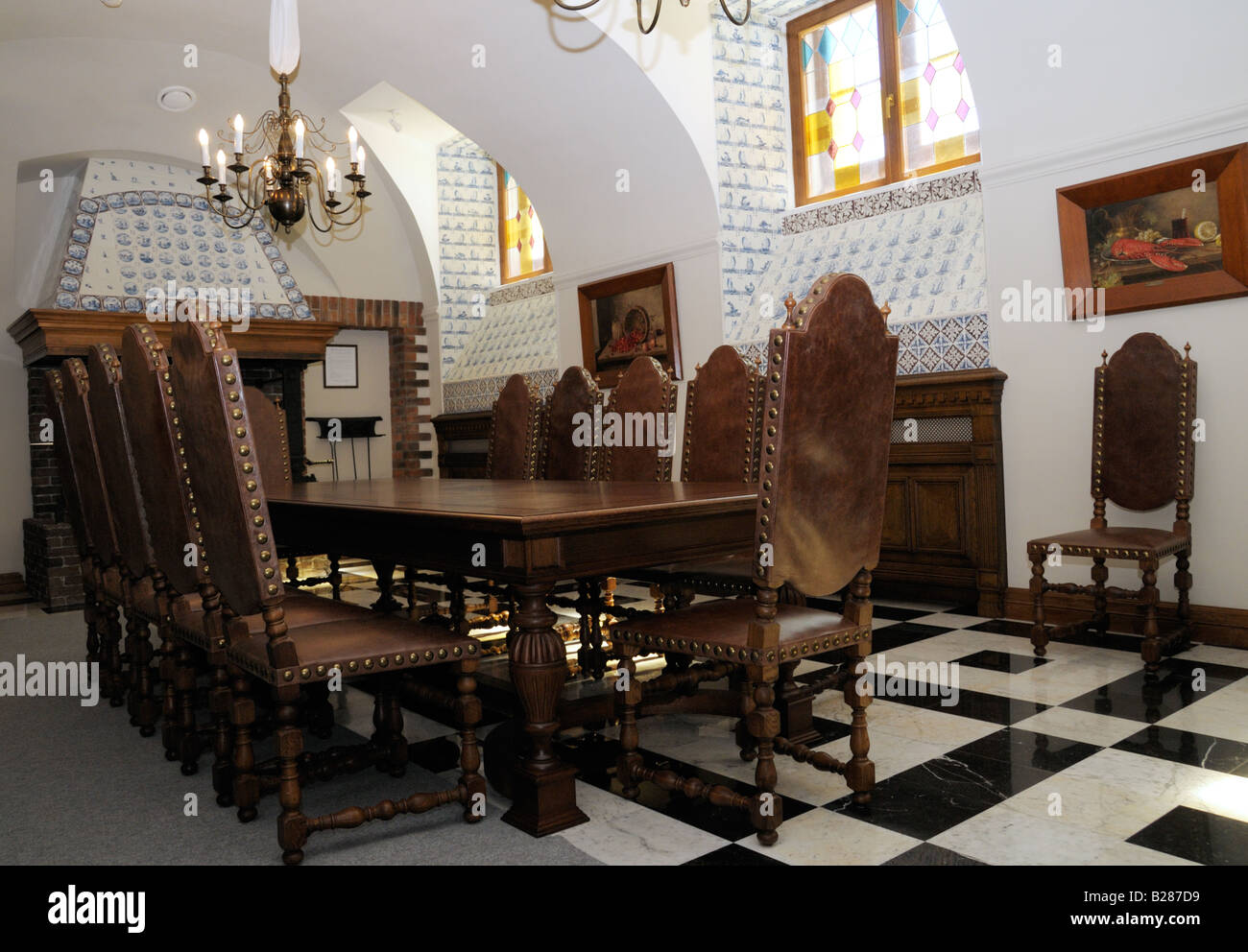 Interior of Constantine Palace (Palace of Congresses), Strelna, St. Petersburg, Russia Stock Photo