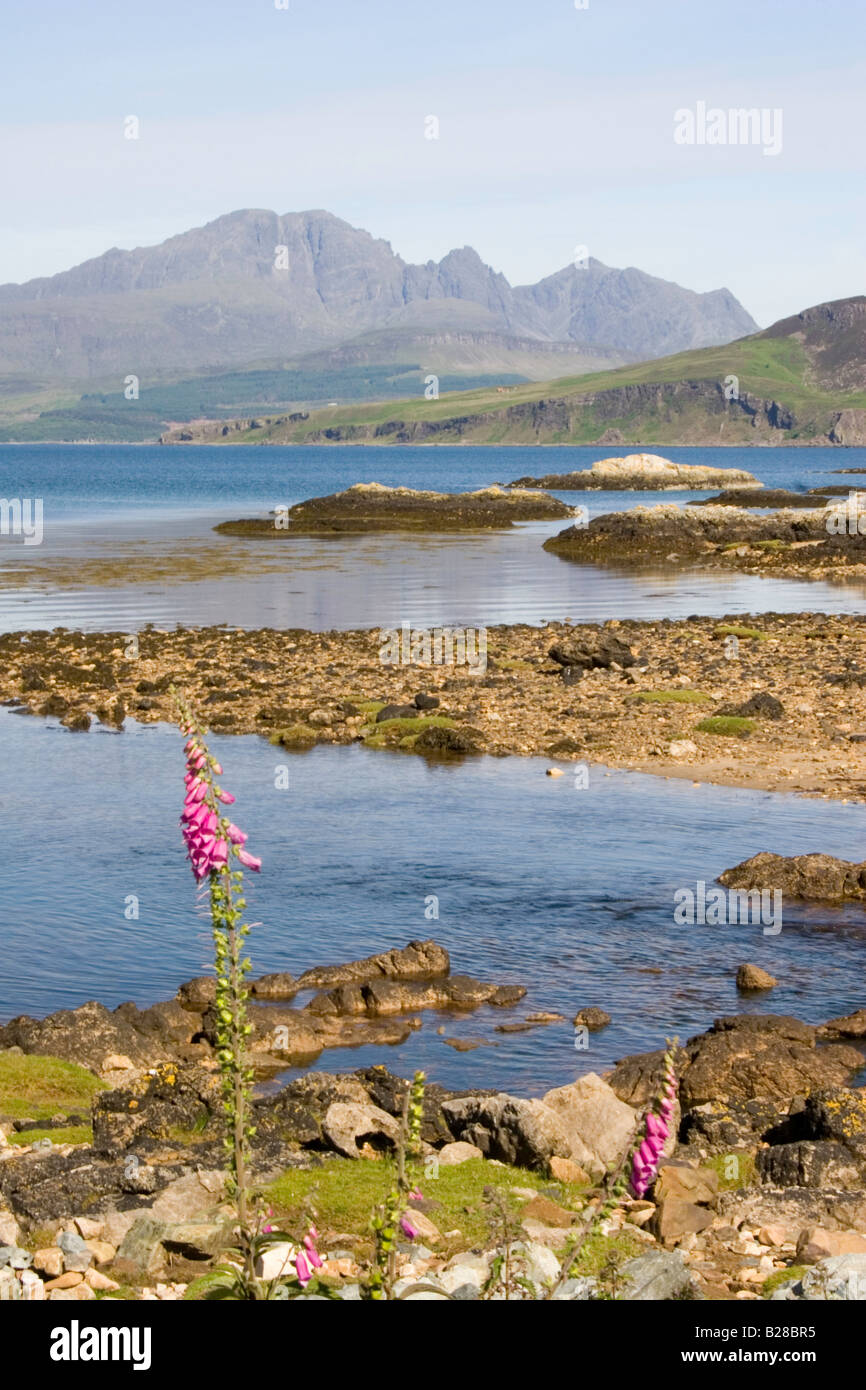 Cuillins from Ord Stock Photo
