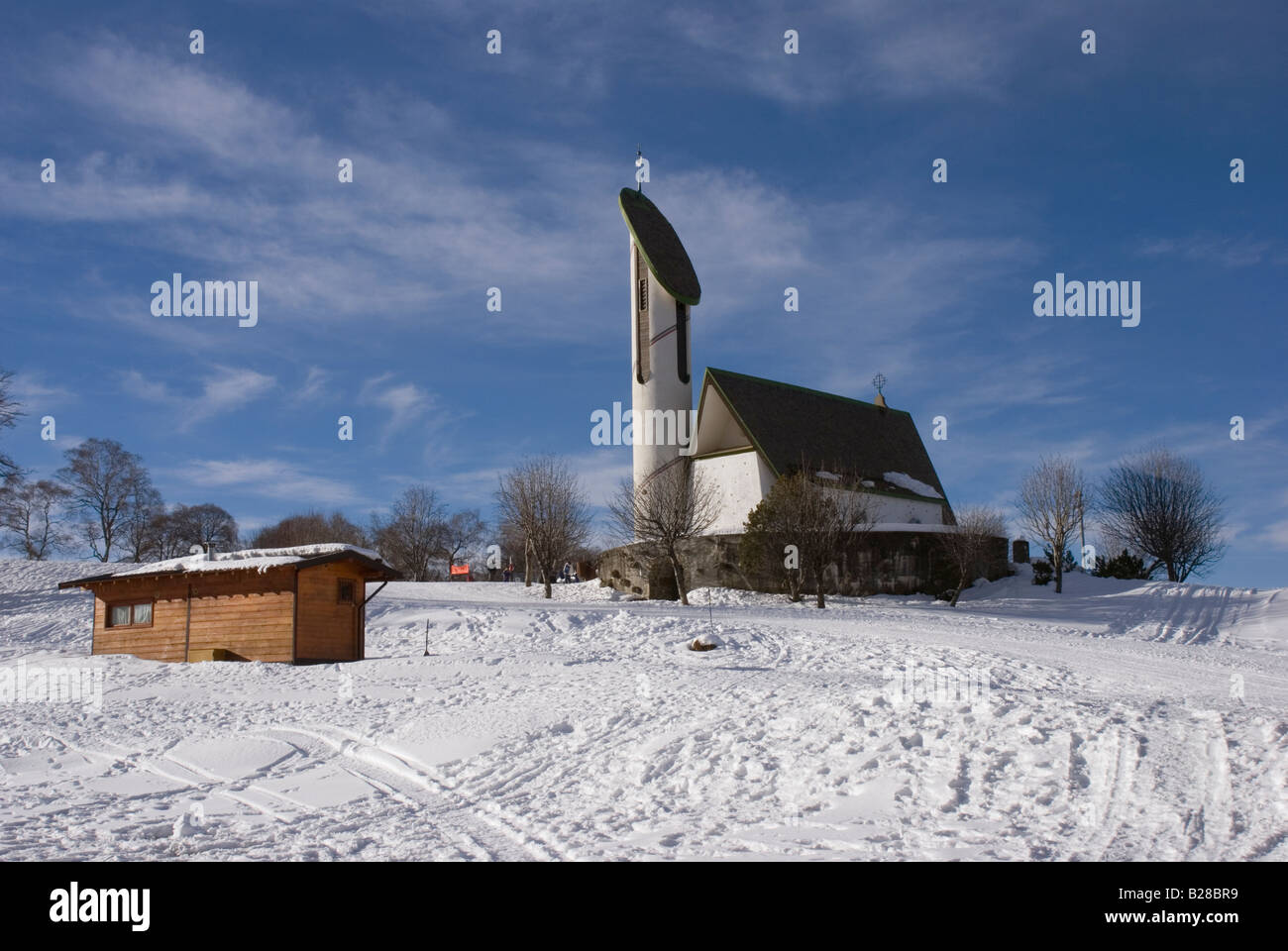 church in Pian delle Betulle ski resort in Valsassina Lecco province  Lombardia Italy Stock Photo - Alamy