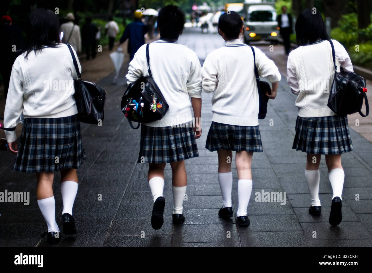 Japanese Schoolgirls High Resolution Stock Photography And Images Alamy