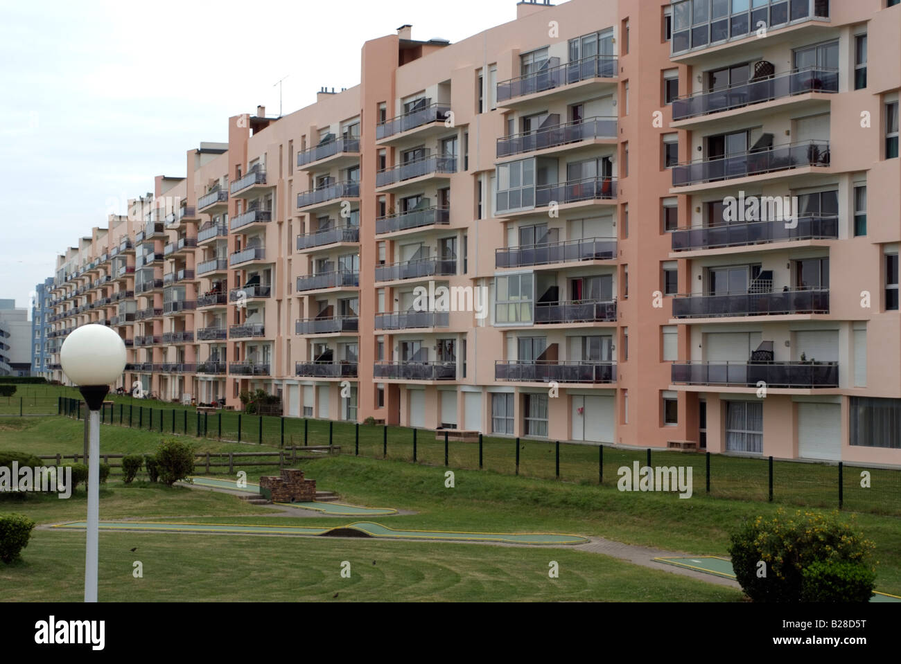 On My Block Francais Block of flats and apartments in Calais France Europe Stock Photo