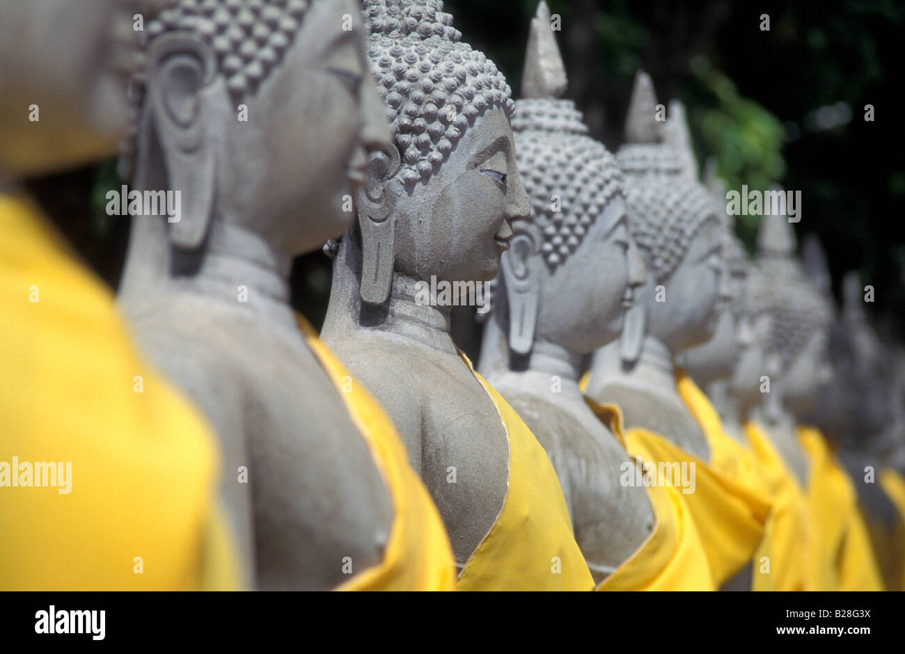buddha statues ayutthaya thailand Stock Photo - Alamy